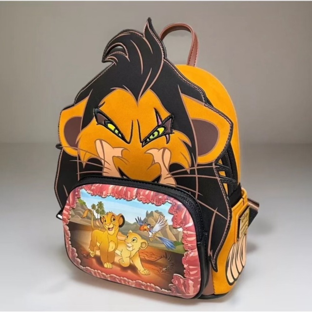 Loungefly Disney Lion King Scar Villains Scene Mini Backpack Simba Nala Zazu NWT - Picture 13 of 14
